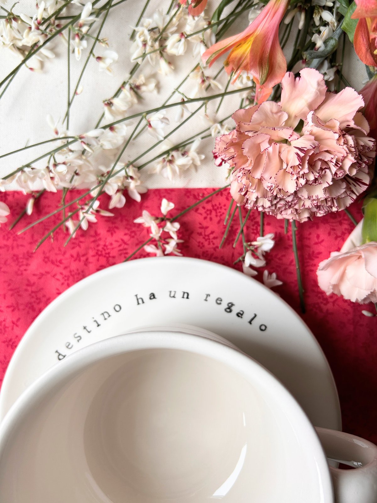 TAZZA CAFFELATTE + PIATTO - IL DESTINO HA UN REGALO PER TE