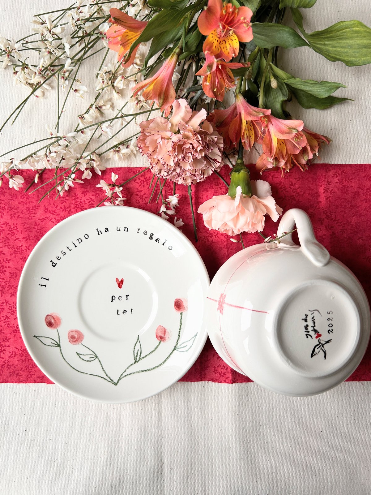 TAZZA CAFFELATTE + PIATTO - IL DESTINO HA UN REGALO PER TE