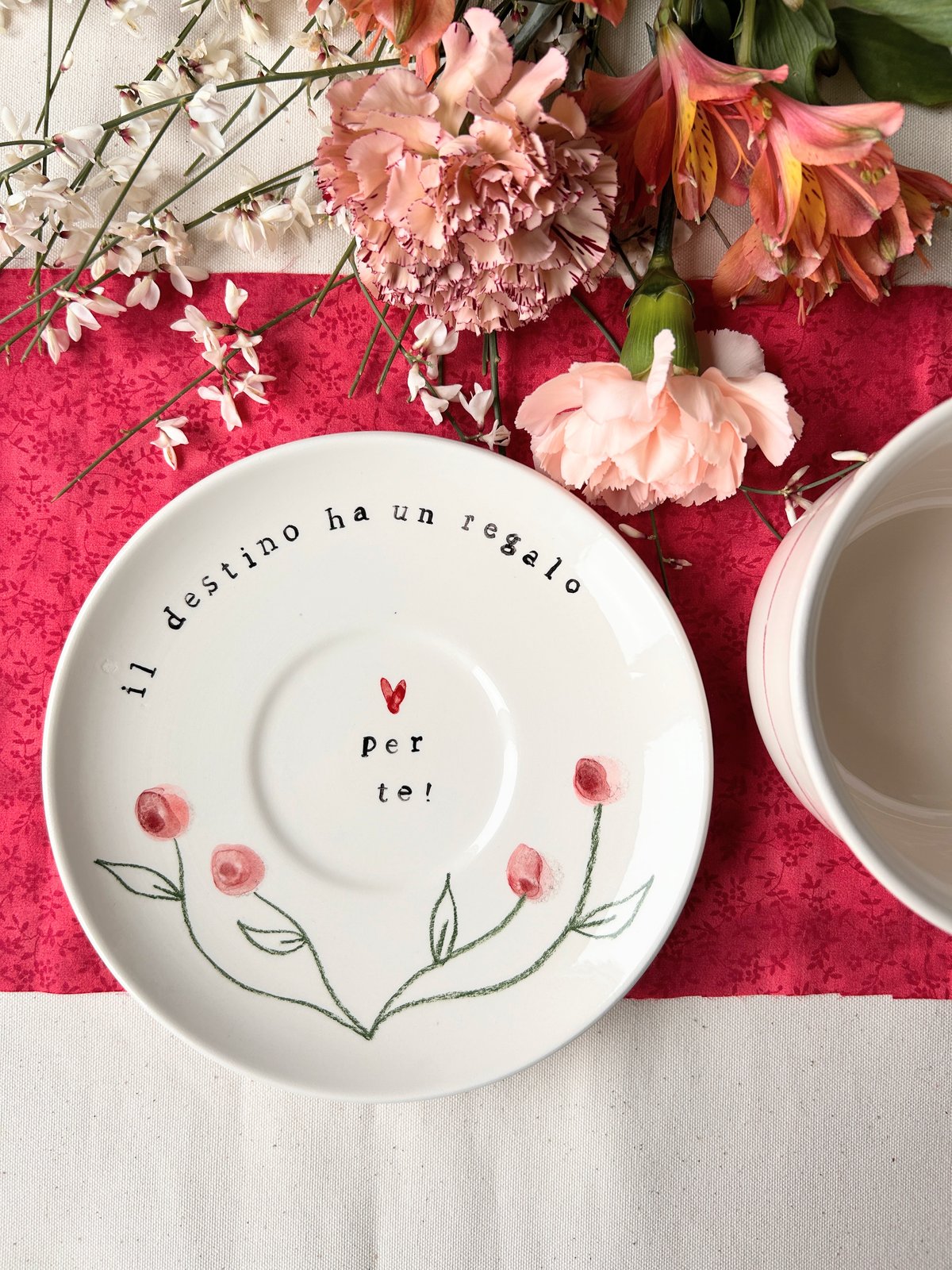 TAZZA CAFFELATTE + PIATTO - IL DESTINO HA UN REGALO PER TE
