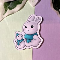 Image 1 of Cute Snow Bunny Magnet - 169