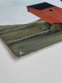 Image 3 of Red House In The Countryside Original Painting 