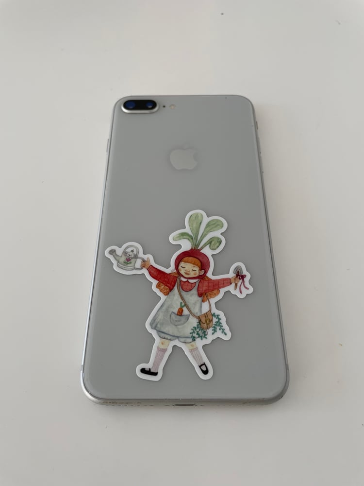 Image of Sticker Radish girl