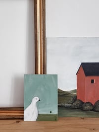 Image 3 of Original Painting - White Bird In The Countryside