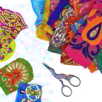 Image 5 of Embellished Sari Elements Bright Mix