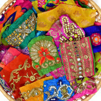 Image 1 of Embellished Sari Elements Bright Mix