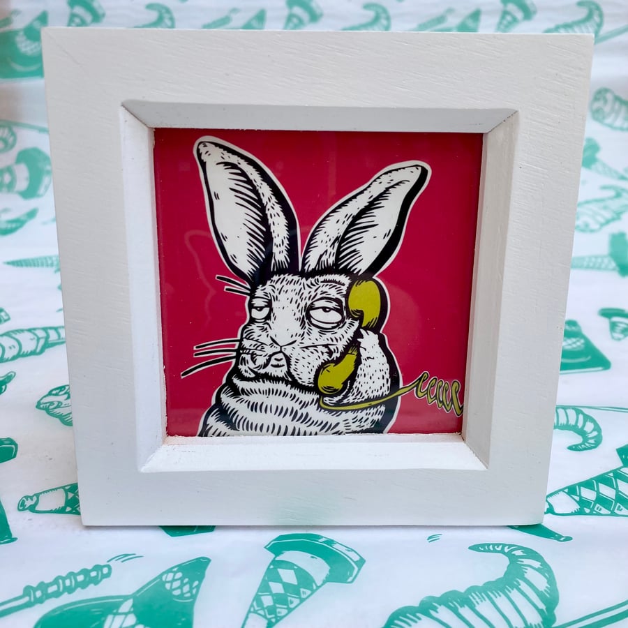 Image of ‘Hairy Scammer’ Mini Framed Piccy