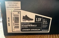 Image 2 of Size 1.5 Y Boys Under Armour Cleats 