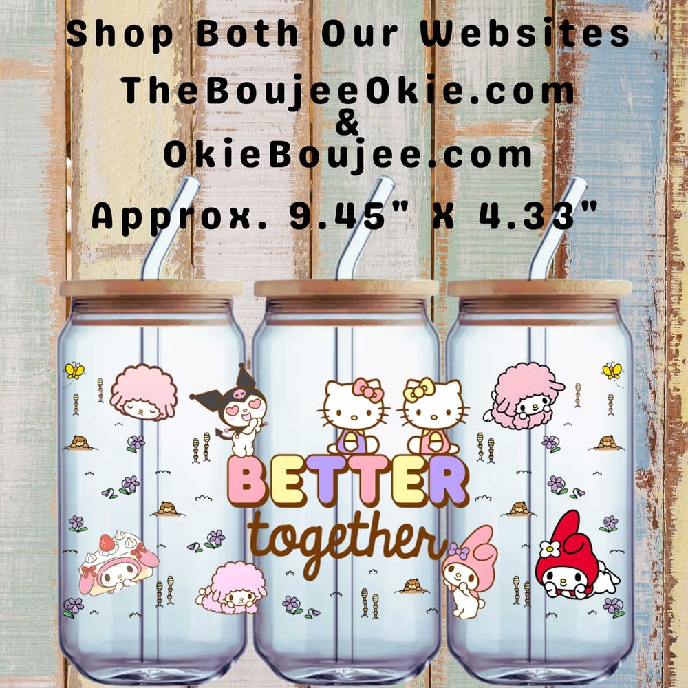 Image of Hello Kitty Better Together Double Sided Uv Dtf Wrap W0796