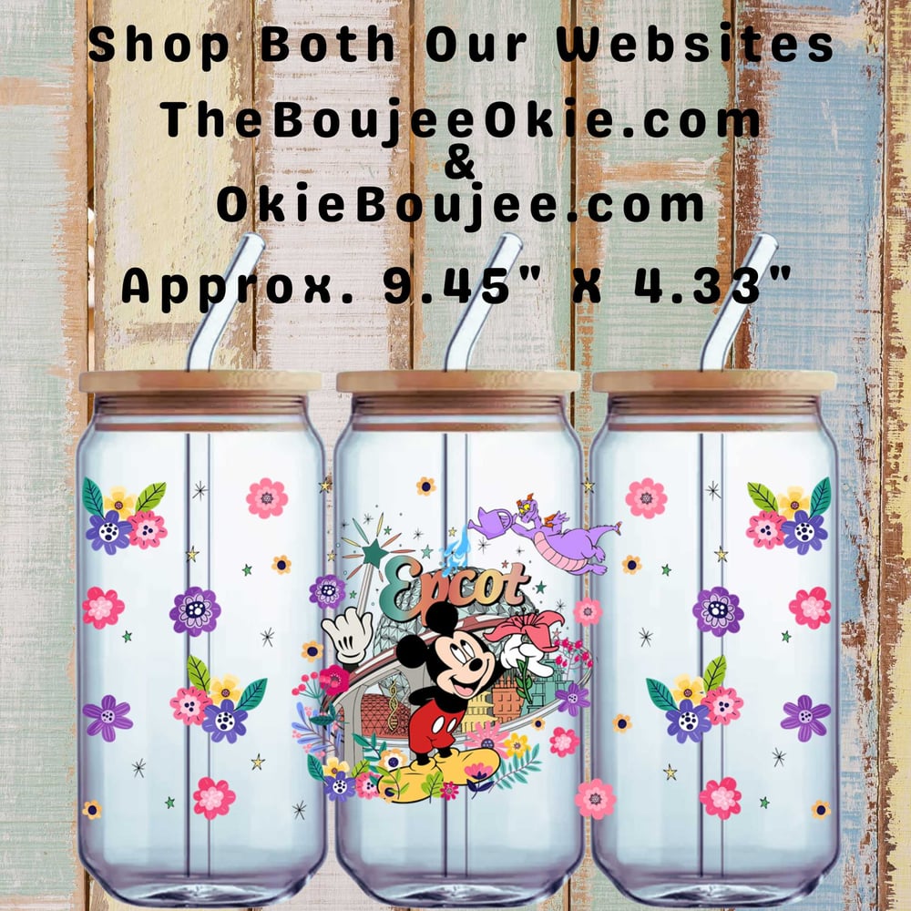 Image of Epcot Micked Double Sided Uv Dtf Wrap W0831