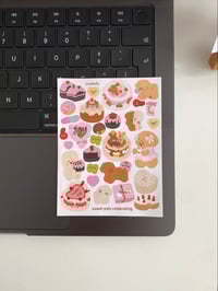 Image 1 of Sweet pals celebrating 🥹💗 sticker sheet