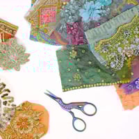 Image 5 of Embellished Sari Elements Pastel Mix