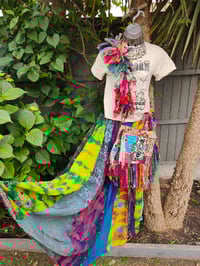 Image 5 of SAMPLE  - Paros maxi skirt waist 42 inches not tied, ties to tiny size