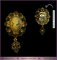 Image 3 of Antique-Style Cameo Brooch ┃ Vintage Elegance ┃ Curated Collection Piece