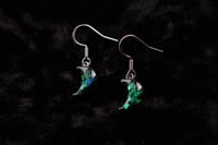 Image 2 of Dead Good Elytra Beetle wing earrings 