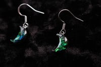 Image 4 of Dead Good Elytra Beetle wing earrings 