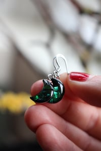 Image 5 of Dead Good Elytra Beetle wing earrings 