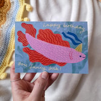 Fancy Fish Birthday Card