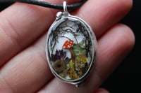Image 5 of Dead Good mushroom, moss, crinoid and foliage necklace