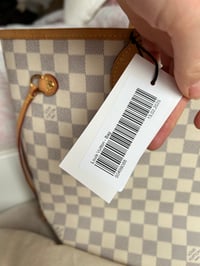 Image 4 of Louis Vuitton Neverfull MM Damier Azur Rose Ballerine