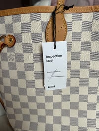 Image 3 of Louis Vuitton Neverfull MM Damier Azur Rose Ballerine