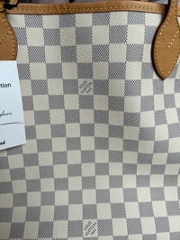 Image 2 of Louis Vuitton Neverfull MM Damier Azur Rose Ballerine