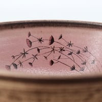 Image 5 of Dark Pink Flowers Cereal Bowl