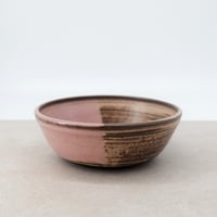 Image 2 of Dark Pink Flowers Cereal Bowl