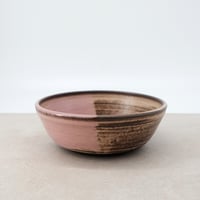 Image 8 of Dark Pink Flowers Cereal Bowl