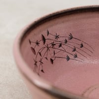 Image 7 of Dark Pink Flowers Cereal Bowl