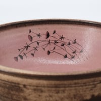 Image 9 of Dark Pink Flowers Cereal Bowl