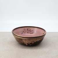 Image 4 of Dark Pink Flowers Cereal Bowl