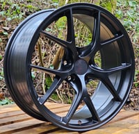 Image 2 of 18" C1 STYLE ALLOY WHEELS FITS 5X112 ET42 MATT BLACK