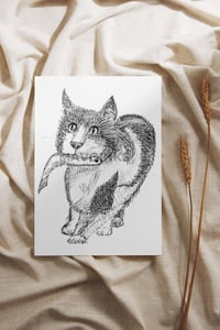 Image 2 of "Cat Eats Fish"