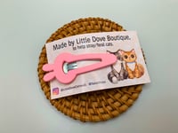 2 left! - Pink Bunny Snap Clip