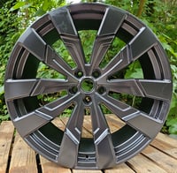 23" SAWTOOTH STYLE ALLOY WHEELS FITS 5X120 ET42 MATT BLACK