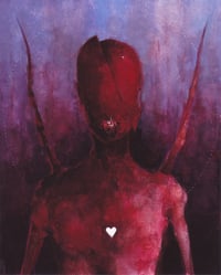 Original painting (3x3.75" inches) angelboy