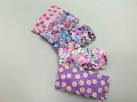 Image 2 of Pink & Purple Floral Snap Clips