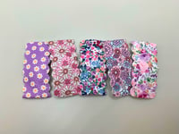 Image 5 of Pink & Purple Floral Snap Clips