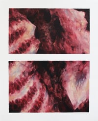 Original painting (5.5x7") aholeafissureadeepwell