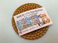 Spring Florals on Rainbow Snap Clip