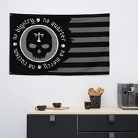 Image 3 of No Quarter Black Flag (single sided)