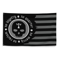 Image 1 of No Quarter Black Flag (single sided)