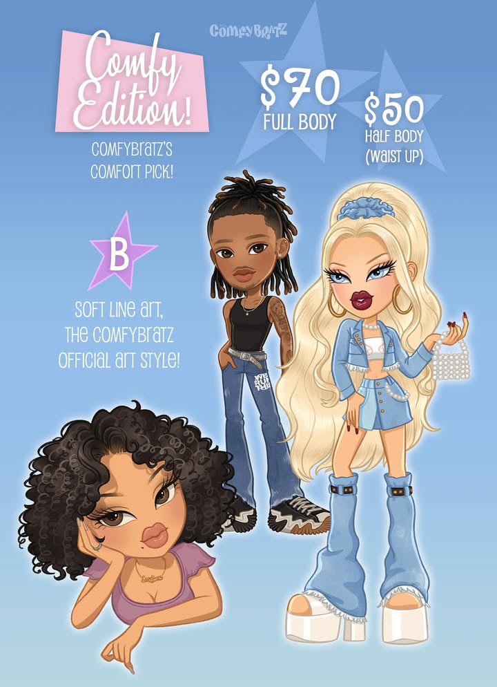 Image of DOLL ART ADD ON by comfybratz!