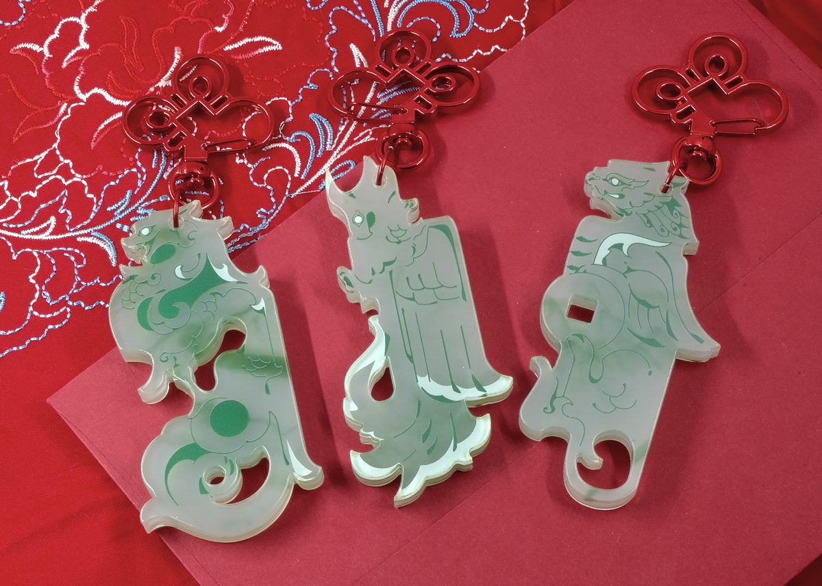 Jade Creatures - Acrylic Charms | 13magpies