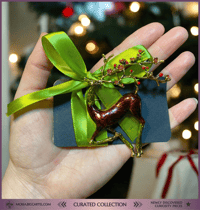 Image 5 of Enamel Deer Brooch ┃ Nature-Inspired Elegance ┃ Curated Collection Piece