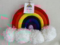 Image 1 of Knit Rainbow Wall Hanging