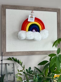 Image 2 of Knit Rainbow Wall Hanging