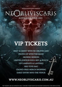 Image of June 13 Melbourne VIP Experience: Ne Obliviscaris