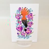 Image 4 of Hoppoe and Crocus Art Print