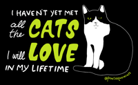 All the Cats I Will Love Sticker